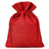 Burlap bags 12 x 15 cm - red Small bags 12x15 cm