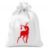 Satin bags 26 x 35 cm - Christmas - Deer Christmas bag