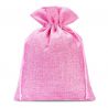 Burlap bag 15 cm x 20 cm - light pink Pink bags