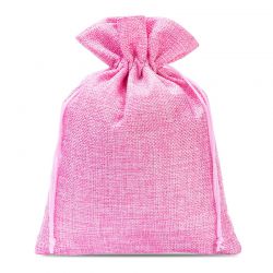 Burlap bag 18 cm x 24 cm - light pink Pink bags
