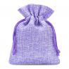 Burlap bag 9 cm x 12 cm - light purple Light purple bags
