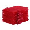 Organza bags 35 x 50 cm - burgundy Valentine's Day
