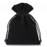 Velvet pouches 6 x 8 cm - black Wedding bags