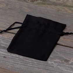 Satin bag 6 x 8 cm - black Satin bags
