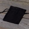 Satin bag 6 x 8 cm - black Satin bags