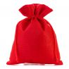 Burlap bag 18 x 24 cm - red Medium bags 18x24 cm