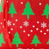 Burlap bag 18 x 24 cm - red / Christmas tree All products