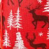 Burlap bag 18 x 24 cm - red / reindeer All products