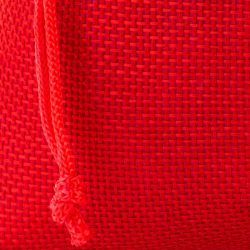 Burlap bag 18 x 24 cm - red Red bags