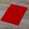 Velvet pouch 30 x 40 cm - red Red bags