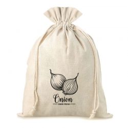 Bag like linen with printing 30 x 40 cm - for onion (EN) Linen bags