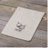 Bag like linen with printing 30 x 40 cm - for onion (DE) Bags with quick and easy closure
