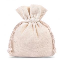 Cotton pouches 8 x 10 cm - natural Small bags 8x10 cm