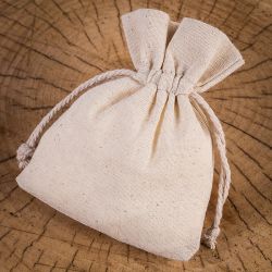 Cotton pouches 8 x 10 cm - natural DIY – creative sets