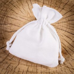 Cotton pouches 18 x 24 cm - white White bags