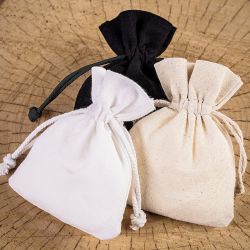 Cotton pouches 8 x 10 cm - natural