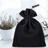 Cotton pouches 12 x 15 cm - black Table decoration