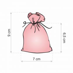 Organza bags, sized 7 x 9 cm - spring colour mix Industries & Packaging for...