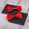 Fabric bows, sized 10 x 5 cm - red All products