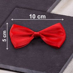 Fabric bows, sized 10 x 5 cm - red Cosmetics