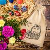 30 x 40 cm Bag like linen with a basket print Occasional bags