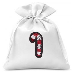 Satin pouches 12 x 15cm - Christmas - Lollipop Christmas bag