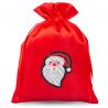 Satin bags 13 x 18 cm - Christmas - Santa Claus Christmas bag