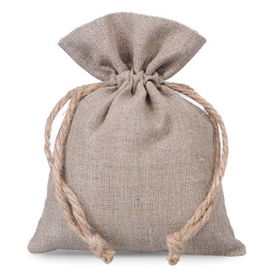 Natural pure linen pouches 13 x 18 cm Medium bags 13x18 cm