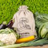 Bag like linen with printing 35 x 50 cm - for vegetables (EN) Shopping and kitchen storage solutions