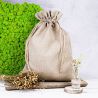 Natural pure linen bag 30 x 40 cm Dark natural bags