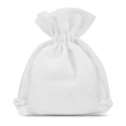 Cotton pouches 6 x 8 cm - white Small bags 6x8 cm