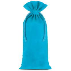 Cotton pouches 16 x 37 cm - turquoise Turquoise bags
