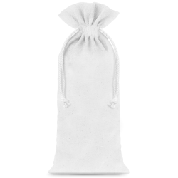 Cotton pouches 16 x 37 cm - white Medium bags 16x37 cm