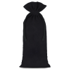 Cotton pouches 13 x 27 cm - black Medium bags 13x27 cm