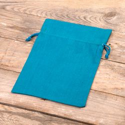 Cotton pouches 18 x 24 cm - turquoise Easter