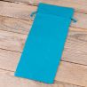 Cotton pouches 16 x 37 cm - turquoise Easter