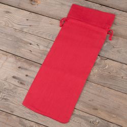 Cotton pouches 16 x 37 cm - red Red bags