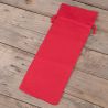 Cotton pouches 16 x 37 cm - red Red bags