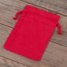 Cotton pouches 11 x 14 cm - red Women's Day