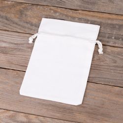 Cotton pouches 13 x 18 cm - white Medium bags