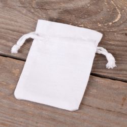 Cotton pouches 6 x 8 cm - white The wedding ceremony and reception
