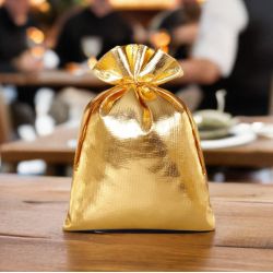 Metallic bags 22 x 30 cm - gold Gold bags