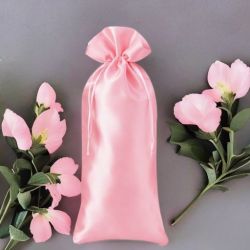 Satin bag 16 x 37 cm - light pink Garden and domestic plants