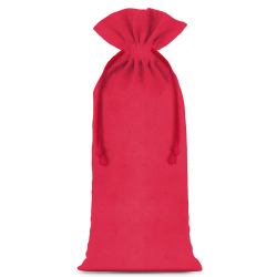 Cotton pouches 16 x 37 cm - red Medium bags 16x37 cm