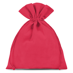 Cotton pouches 18 x 24 cm - red Medium bags 18x24 cm