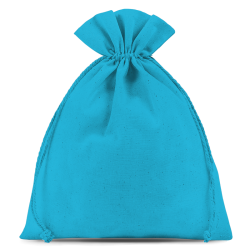 Cotton bags 30 x 40 cm - turquoise Candles