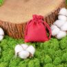 Cotton pouches 6 x 8 cm - red Valentine's Day