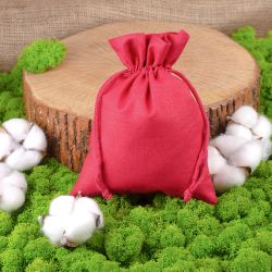 Cotton pouches 18 x 24 cm - red Valentine's Day