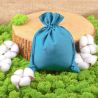 Cotton pouches 15 x 20 cm - turquoise Medium bags 15x20 cm