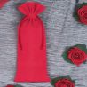 Cotton pouches 13 x 27 cm - red Valentine's Day